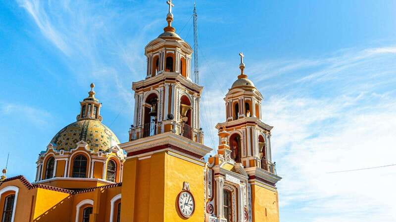 From Puebla: Cholula Pyramid and Churches all included - Santa María Tonantzintla’s Indigenous Baroque Inside