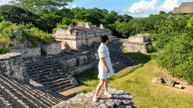 From Riviera Maya: Ek Balam & Cenote Tour w/ Lunch & Pickup - Chichikan cenote swim: cold water, provided life jackets, real nature time