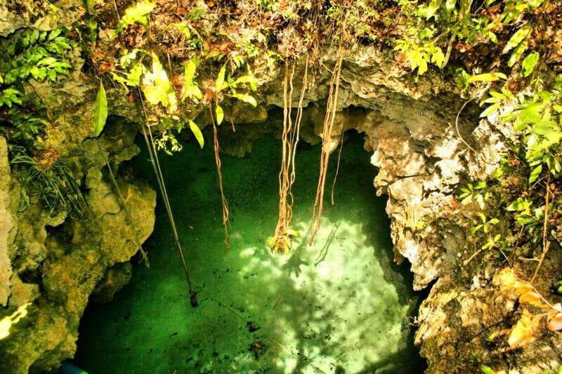 From Riviera Maya: Snorkeling & Private Cenote Half-Day Tour - Entering the cenote: cave walks, limestone, and Mayan meaning