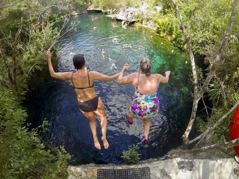 From Tulum: Four-Cenote Adventure - Large Cenote Naval and two long zip lines, then the canoe moment