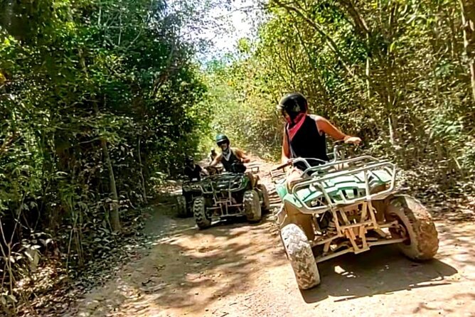 Half-day Adventure: Cenote + Ziplining + ATV Tour - ATV, zipline, cenote, and a Mayan ceremony in Tulum