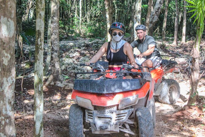 Half Day in Cancun Atvs Ziplines and Cenote Park - Zipline circuit and hanging bridges: the fear-of-heights test