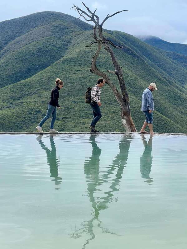 Hierve el Agua: half day - Swimming in the natural pools: fun, but plan for the practical stuff