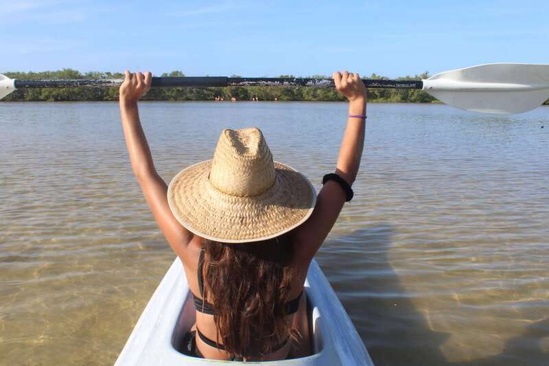 Holbox: Guided Sunrise/Sunset Kayak Tour by Mangrove Reserve - Paddling comfort: you will get wet, and current can add friction