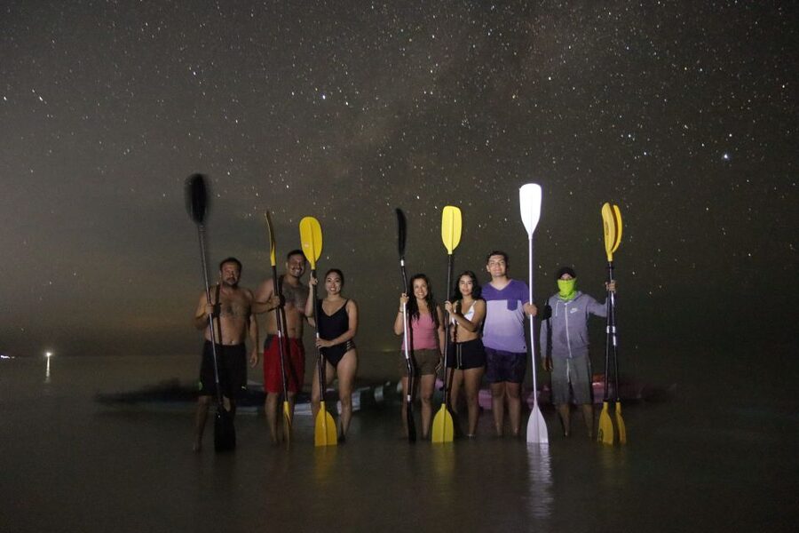 Holbox: Stars and Bioluminescent Marine Life Kayaking Tour - Getting picked up and ready: the golf cart ride and the setup you will feel