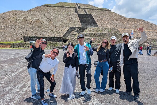 Hot Air Balloon Flight with Breakfast Cave and Pyramids Tour - Guided Teotihuacan pyramids tour, with the tradeoffs of stairs and timing