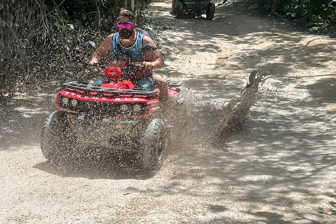 Jade Caverns and Mayan Village Cozumel ATV TOUR - Jade Cenote: the 20-foot natural platform and the bat cave reality