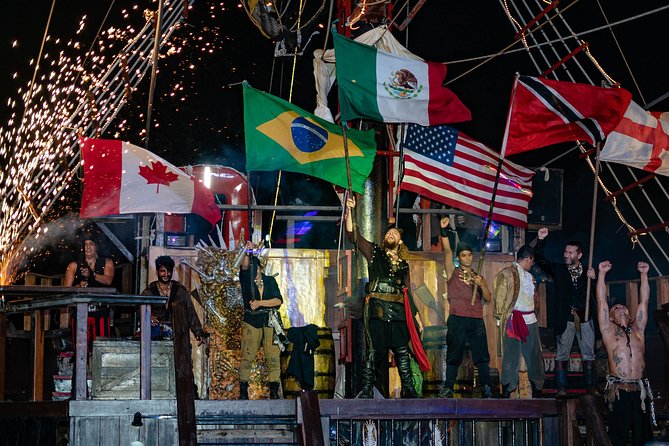 Jolly Roger Pirate Show and Dinner in Cancun - Check-in at 5:30 pm Punta Sam pier, and the extra pier cost to budget