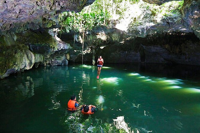 Jungle Jeep Adventure to Mayan Caves, Cenote and Snorkel - Cenote Aerolito de Paraiso and the Jade Caverns: the water moment that makes or breaks the day