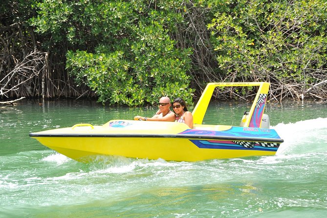 Jungle Tour with Snorkel in Cancun - Speedboat Driving Time in the Nichupte Lagoon