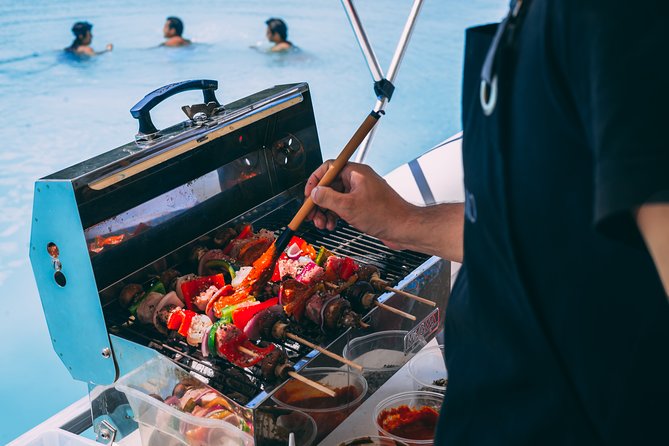 Laguna Grill - Private Boat with on-board BBQ and Drinks Included - Bacalar’s lagoon colors look different when you’re moving