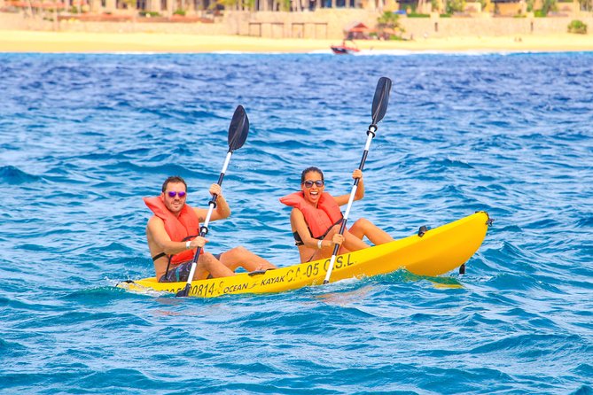 Los Cabos Power snorkel Adventure, Kayaking and Stand-Up Paddle - From San Jose del Cabo to Cabo San Lucas Marina, what timing feels like