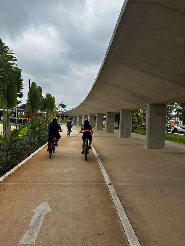 Mérida: The E-bike tour with history and culture - Parque de la Plancha cycle paths and the “new” public space feel
