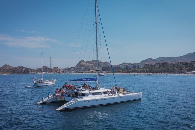 Multimillion Yacht Cabo Cruise Sunset or Snorkel Optional PICKUP! - Snorkel option at 1:00 pm: what to expect and what to bring