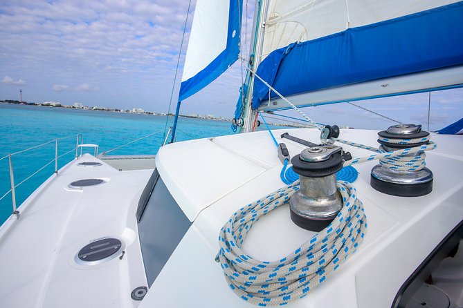 Private Catamaran from Cancun to Isla Mujeres | For up to 30 pp - Where you meet: Marina Las Perlas, and no hotel pickup