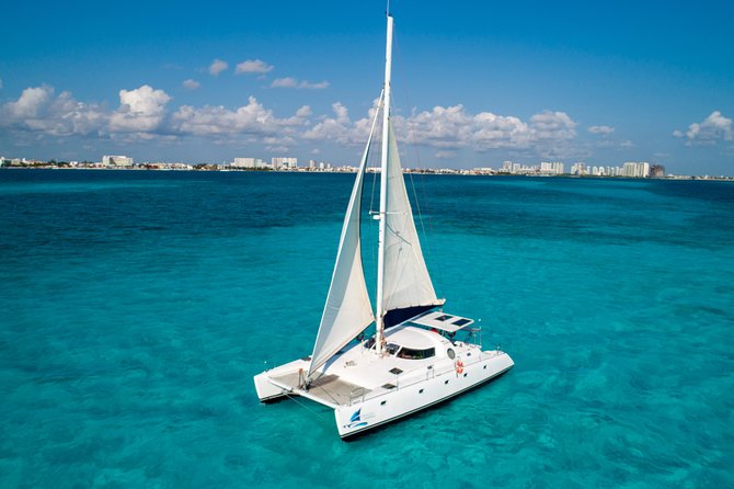Private Catamaran from Cancun to Isla Mujeres | For up to 40 pp - Price and Value: A Group Deal With a Per-Person Fee Added