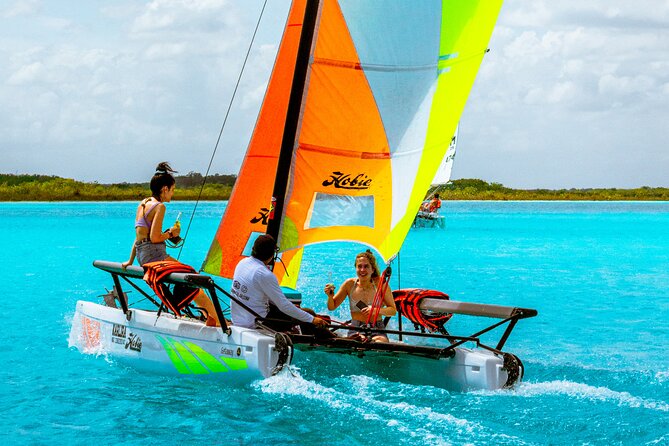 Private Eco-Tour on a Recreational Catamaran with Kayaks Included - The 3-hour flow: sailing, islands and cenotes, then swim time