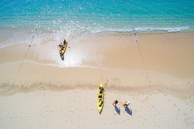 Private Glass bottom Kayak and snorkel at two Bays - The glass-bottom tandem kayak: what you actually get