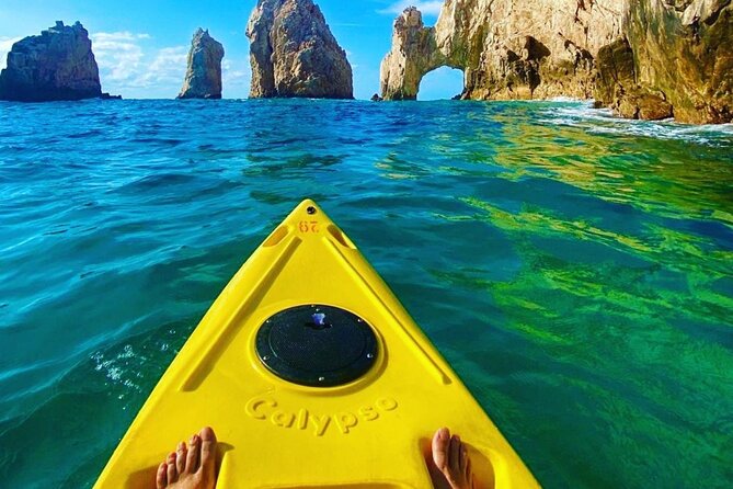 Private Los Cabos Arch and Playa del Amor Tour by Glass Bottom Kayak - The Arch of Cabo San Lucas: sea lions, fish, and a close-up landmark feel