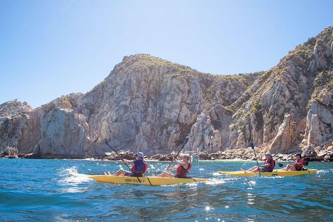Private Los Cabos Arch & Playa del Amor tour by Glass bottom kayak - Weather, Wind, and When the Route Becomes a Snorkeling Plan