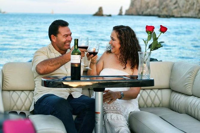 Private Luxury Pontoon Boat, Snorkel, Arch, Sunset & byond - Why Cabo San Lucas Land’s End looks different from a pontoon