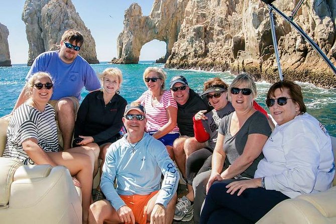 Private Luxury Pontoon Boat, Snorkel, Arch, Sunset & byond - The guide and captain effect: live commentary that makes landmarks make sense