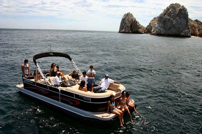 Private Luxury Pontoon Boat, Snorkel, Arch, Sunset & byond - Your 2-hour plan: Arch views, then a stop for snorkel or beach time