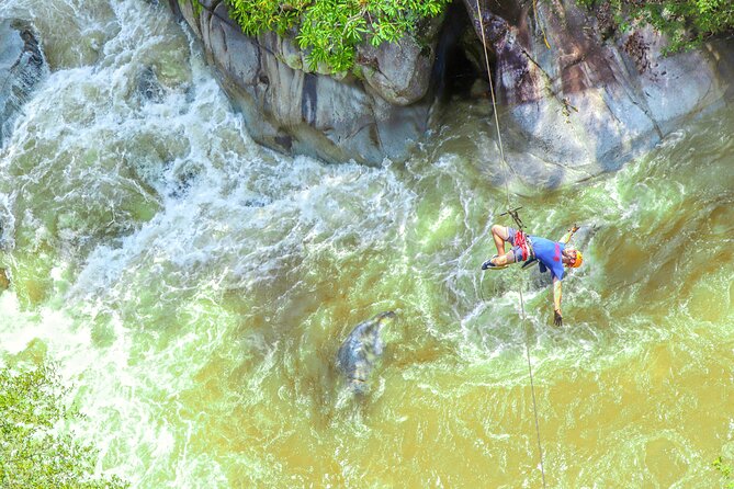 Puerto Vallarta Best Zipline Canopy + Tequila and Speed Boat Ride - Finishing into a tequila bar: the party part you get for real