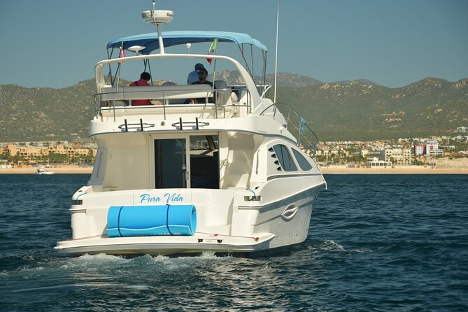 Pura Vida Yacht 42 FT with all inclusive service in Cabo - How the 3-hour route works: El Arco, Medano Beach, Pacific Coast photo time