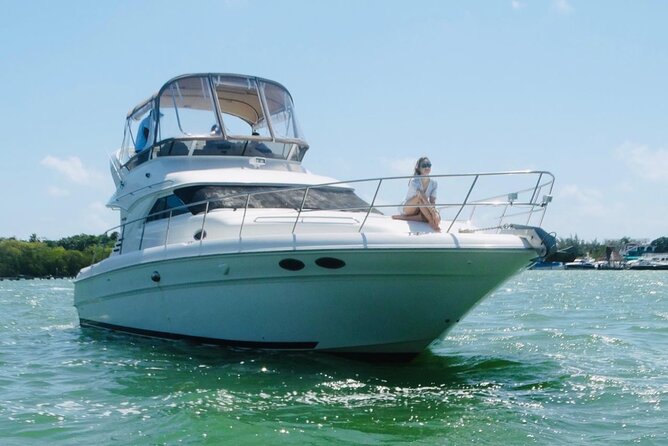 Rent a Private 46ft Yacht in Cancun - What you get onboard: drinks, snorkeling gear, and comfort basics