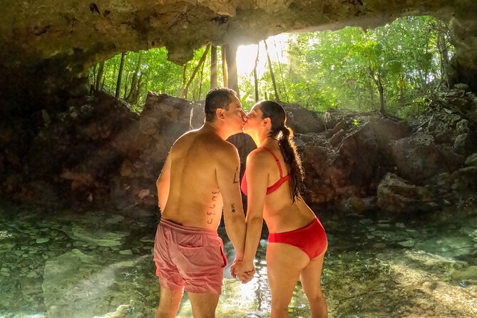 Ride to a life changing cenotes tour - Cenote 2: Semi-Open Water and Sunlight Effects