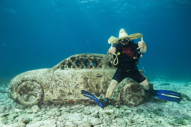 Scuba Diving Under Water Museum and Reef for beginners - Why this beginner scuba setup works in Cancun