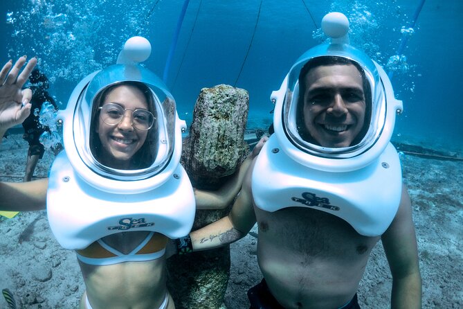 SeaTrek Underwater Helmet Diving Experience in Downtown Cozumel - Meeting inside Jeanies Beach Club and getting geared up