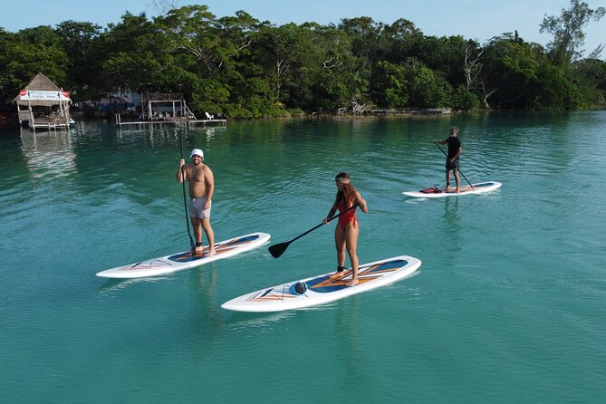 Sunrise on Paddleboard with breakfast in the lagoon of 7 colors - Gliding Through the Lagoon of Seven Colors