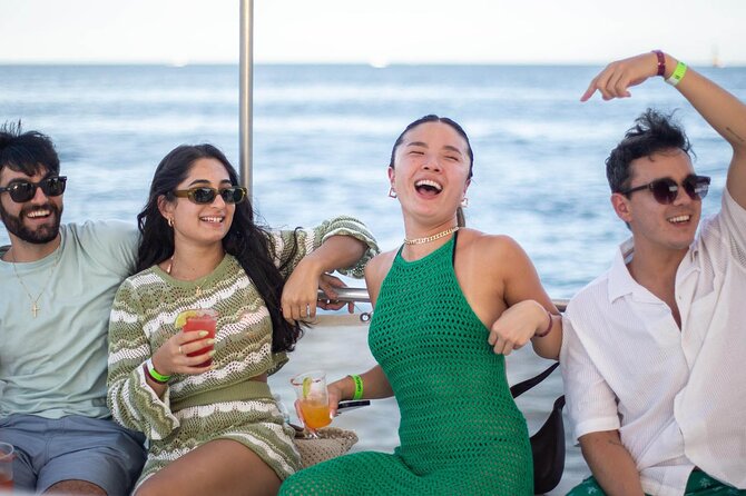 Sunset Sail Party Cruise on the Pez Gato - Medano Beach and the party atmosphere on deck