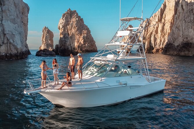 The Finest Private Yacht Experience in Cabo - Sea of Cortez Swim Time: Beaches, Rock Formations, and Cooling Off