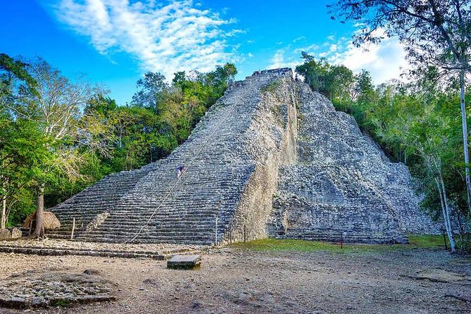 Tulum, Coba, Playa Del Carmen and Cenote Tour with Tickets - Coba ruins and lunch buffet: Mayan architecture with a rhythm check