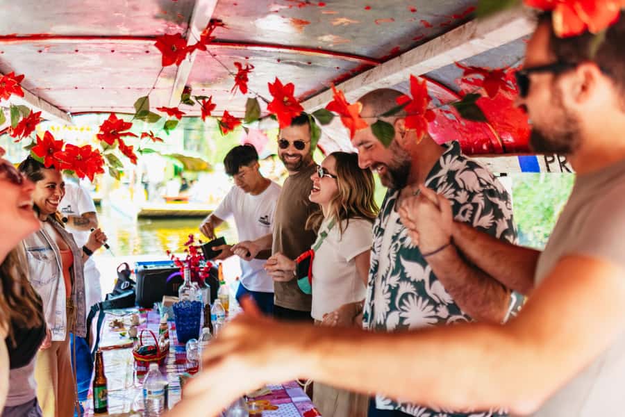 Xochimilco: a traditional boat tour, culture, and fun. - Micheladas, games, and the challenge round